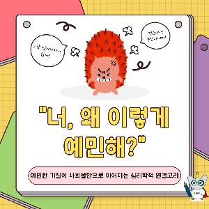 " 너 왜 이렇게 예민해 " <서초심리상담센터(내곡)>